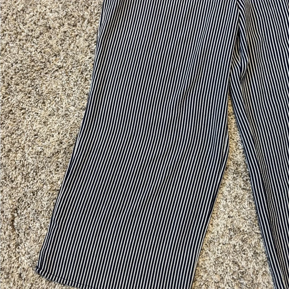 Monteau Women Striped Jumpsuit with Pockets XS - Picture 2 of 10